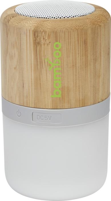 Bamboo Bluetooth Speaker with Light - Speakers