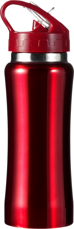 Steel Water Bottle - Orange Black White Green Blue Red Silver  - Thermal