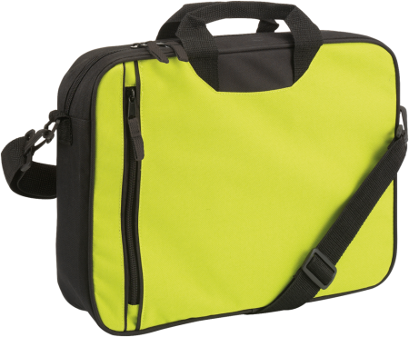 Multi-Zip Conference Bag - Orange Black Navy Red Lime  - Laptop & Business