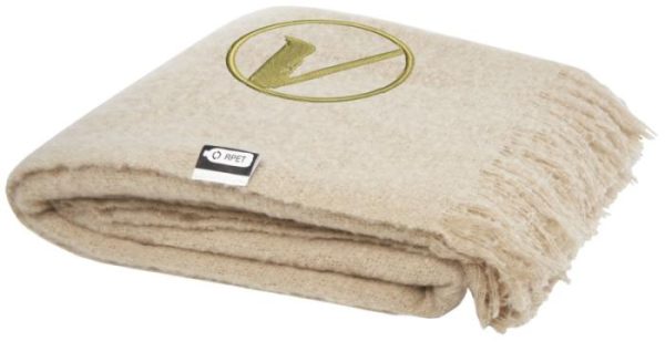 RPET Mohair Throw - Light Grey Beige - Home & Barware RPET Mohair Throw - Light Grey Beige - Home & Barware
