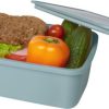 Recycled Plastic Lunch Box - Slate Grey Beige Mint Grey - Home & Barware Recycled Plastic Lunch Box - Slate Grey Beige Mint Grey - Home & Barware