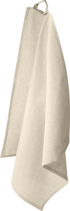 Recycled Cotton Kitchen Towel - Grey Natural Green  - Home & Barware