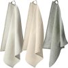 Recycled Cotton Kitchen Towel - Grey Natural Green  - Home & Barware