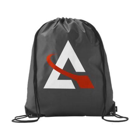 RPET Drawstring Backpack - Navy White Blue Red Black  - Backpacks