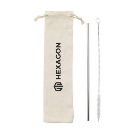 Reusable Stainless Steel Straw Set - Home & Barware