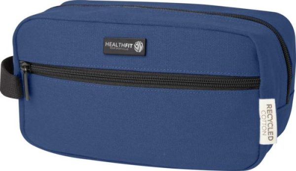 Recycled Canvas Toiletry Bag - Grey Navy Olive Black  - Travel Accessories