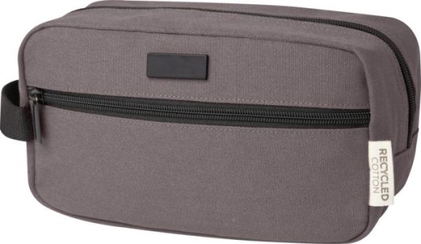 Recycled Canvas Toiletry Bag - Grey Navy Olive Black  - Travel Accessories