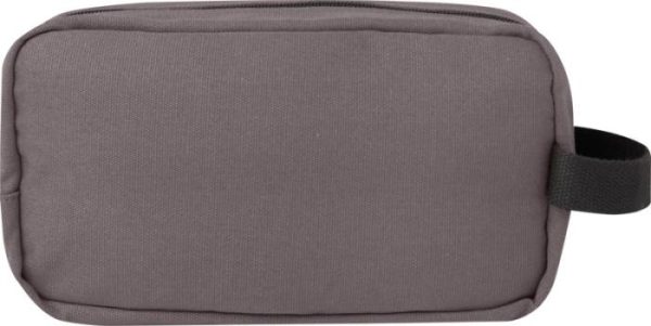 Recycled Canvas Toiletry Bag - Grey Navy Olive Black  - Travel Accessories