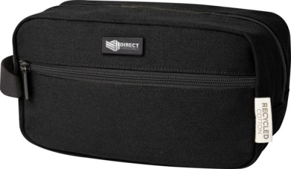 Recycled Canvas Toiletry Bag - Grey Navy Olive Black  - Travel Accessories