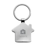 House Shaped Bamboo Keyring