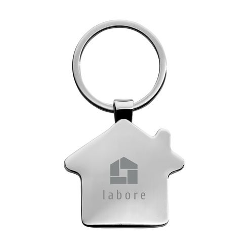 House Shaped Bamboo Keyring - Keyrings