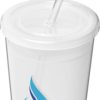 Stadium Double-Walled Cup - Lime Blue Magenta Purple Orange Red White  - Water Bottles
