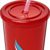 Stadium Double-Walled Cup - Lime Blue Magenta Purple Orange Red White  - Water Bottles