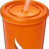 Stadium Double-Walled Cup - Lime Blue Magenta Purple Orange Red White  - Water Bottles