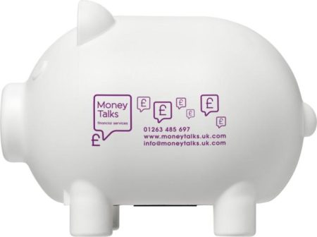 HIPS Mini Piggy Bank - White Purple  - Home & Barware, Sustainable products
