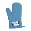 Oven Glove - Red Black Light Blue Ecru  - Home & Barware