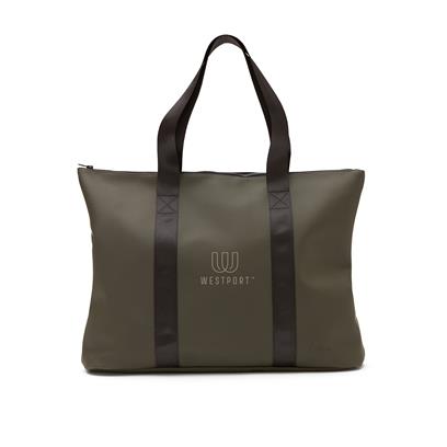 Water-Resistant Tote Bag - Navy Greige Black Green  - Tote Bags