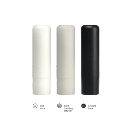Recycled Plastic, Vegan Lip Balm Stick - White Sand Black  - Wellness & Wellbeing