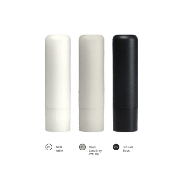 Recycled Plastic, Vegan Lip Balm Stick - White Sand Black  - Wellness & Wellbeing