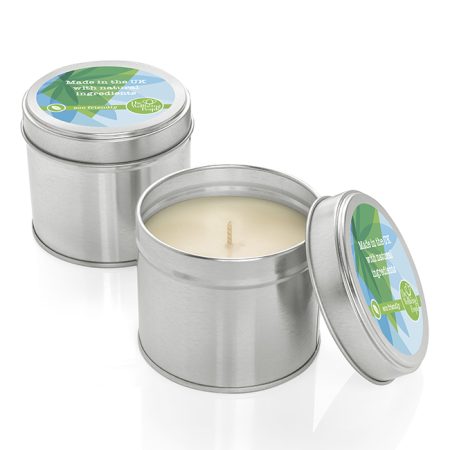 Large Natural Wax Candle Tin - Wellness & Wellbeing