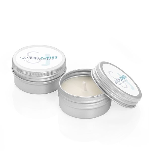 Small Natural Wax Candle Tin - Wellness & Wellbeing