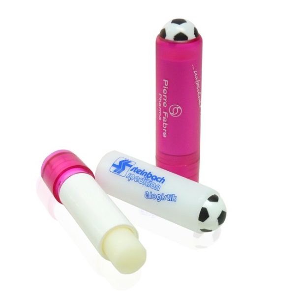 Football Lip Balm Stick - Blue Green Pink White - Football Football Lip Balm Stick - Blue Green Pink White - Football