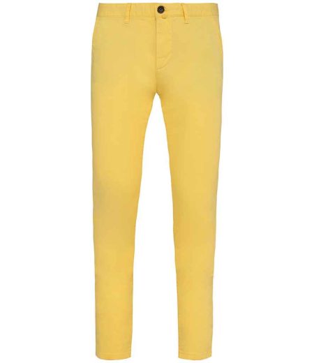 Organic Cotton Chino Trousers - Jade Green Ivory Sand Cool Blue Navy Almond Green Khaki Grey Brown Apricot Yellow  - Trousers & Shorts