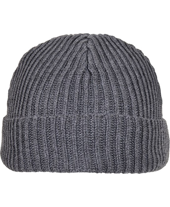 Recycled Yarn Beanie - Black Grey  - Hats & Caps