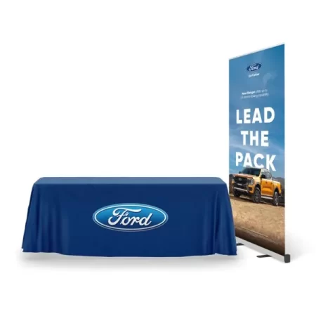 Branded Tablecloth & Roller Banner Kit - Banner Stands & POS