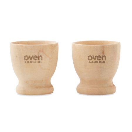 Wooden Egg Cup Set - Home & Barware