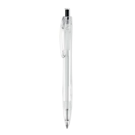 RPET Push Ball Pen - Orange Red Green Blue Transparent Black  - Pens