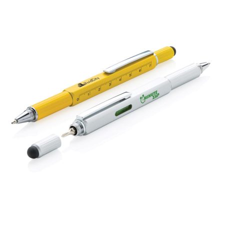 Multifunction Tool Pen - Black Grey White Yellow  - Pens