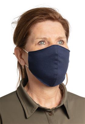 Cotton Face Mask - Black White Blue  - PPE