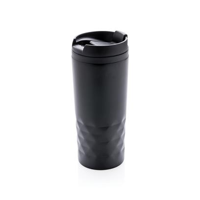 Geometric Thermal Tumbler - White Black Grey Blue  - Thermal
