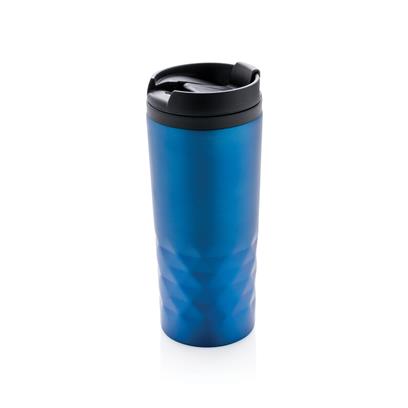 Geometric Thermal Tumbler - White Black Grey Blue  - Thermal