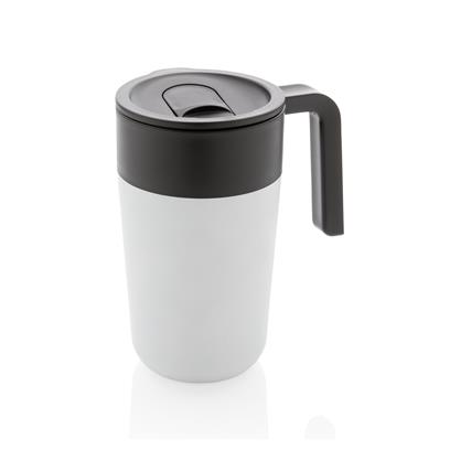 GRS Recycled Travel Mug - Black White Navy  - New products, Sustainable products, Travel Cups