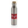 Recycled Stainless Steel, Vacuum Bottle - Black Silver White Blue - Thermal Recycled Stainless Steel, Vacuum Bottle - Black Silver White Blue - Thermal