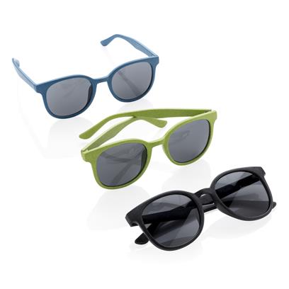 Wheat Straw Sunglasses - Black Blue Green - Sunglasses Wheat Straw Sunglasses - Black Blue Green - Sunglasses