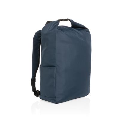 RPET Roll-Clip Backpack - Black Anthracite Navy  - Backpacks