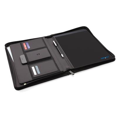 A4 RPET Zip Folder - Anthracite Black Navy  - Office Supplies