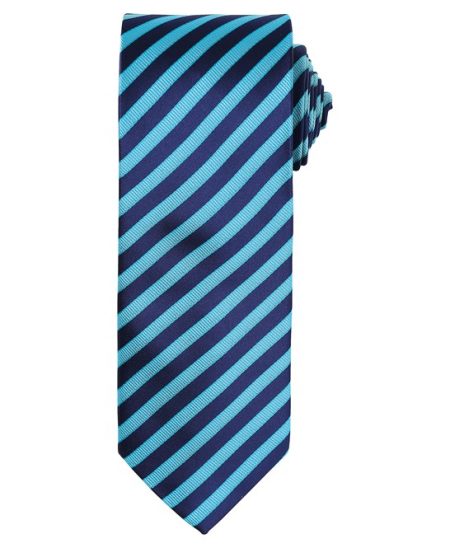 Double Stripe Tie - Black/Dark Grey Navy/Blue Red/Black Rich Violet/Black Silver/Dark Grey Turquoise/Navy  - Accessories