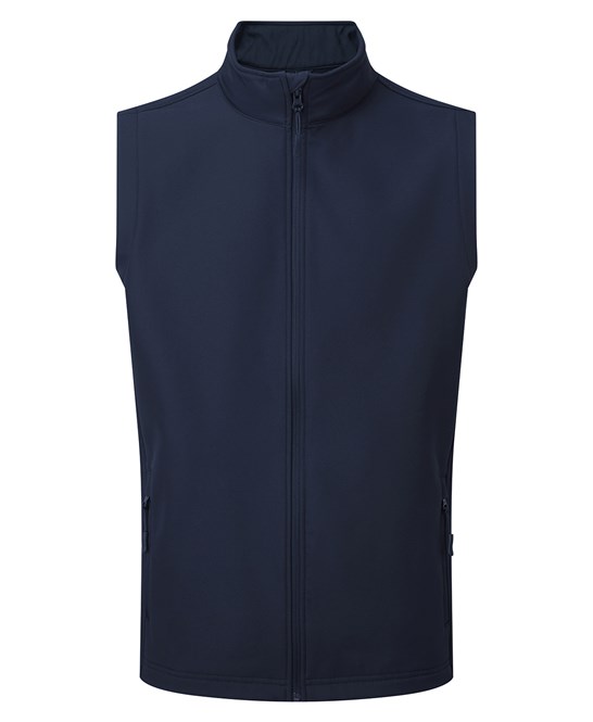 Recycled Windchecker® Gilet - Black Grey Navy  - Jackets