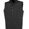 Men's Recycled Softshell Bodywarmer - Grey Black Navy Blue  - Jackets