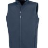 Men's Recycled Softshell Bodywarmer - Grey Black Navy Blue  - Jackets