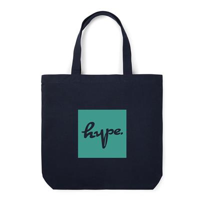 Recycled Canvas Tote Bag - Green Navy Off White Black  - Tote Bags
